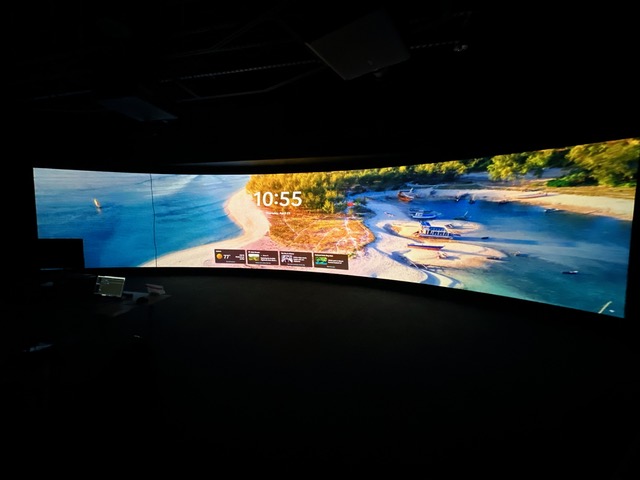 Infinite Zoom landscape projection